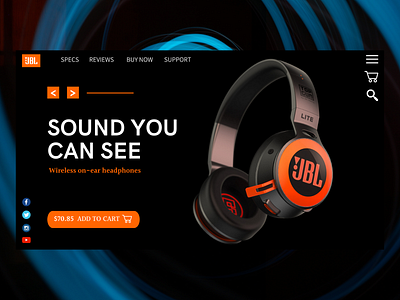 JBL Headphones - Landing Page