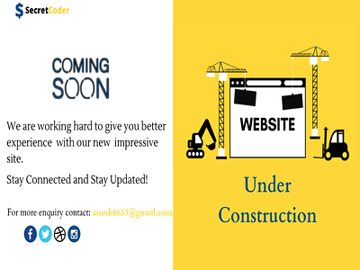 Website Under Construction Page