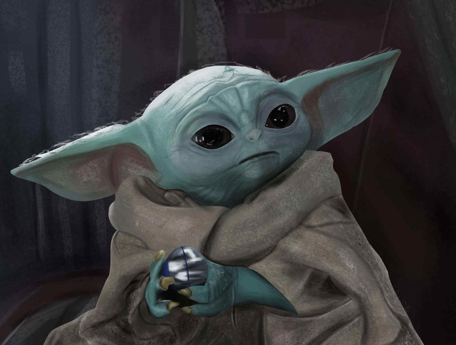 Grogu (Baby Yoda) Digital Painting by Shaheen Abdu on Dribbble