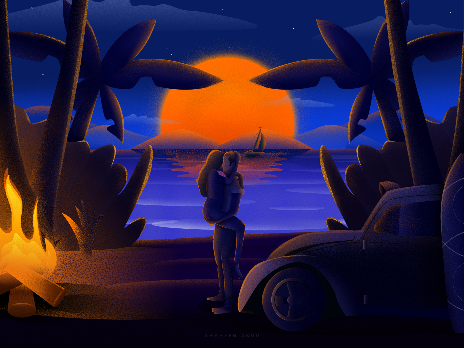 Heavenly Sunset🌇 By Shaheen Abdu On Dribbble