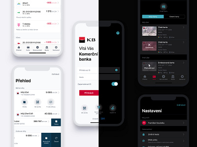 KB - Mobile Banking Redesign app banking dark ui design flat ios sketchapp