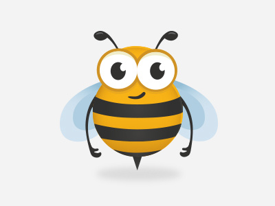 Bee bee illustration vector