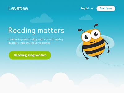 Levebee app bee homepage project webdesign