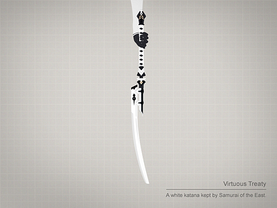Virtuous Treaty flat game illustration vector katana nier