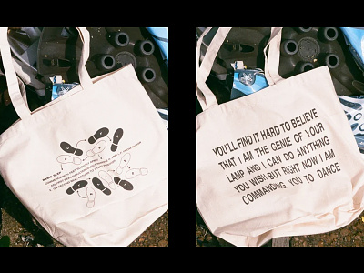 Tote Bag aswad print design punk reggae tote bag