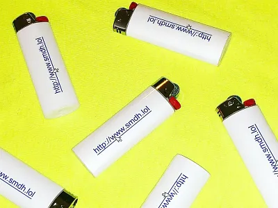 bic-ness cards bic brutal brutalism business card lighters