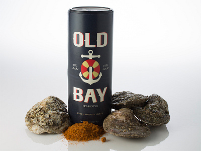 Old Bay package redesign design illustration photography redesign