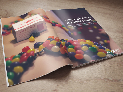 Magazine ad for the "Jelly Bean" personal vibrator design jellybean magazine ad photography print sexy