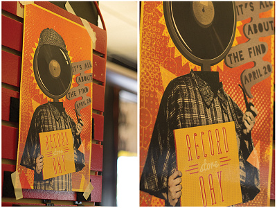 Record Store Day Poster design poster print print design record typography vinyl