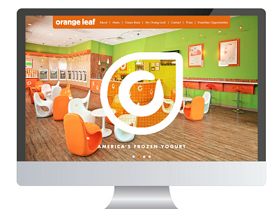 Orange Leaf website re-design branding design header interface responsive slider ui web design website