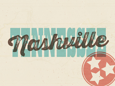 Nashville, TN design graphic design letterpress nashville screenprint tennesseen type vintage