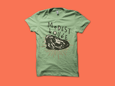 Modest Mouse "Coyotes" Shirt apparel design band design illustration merch modest mouse music skull tshirt typography