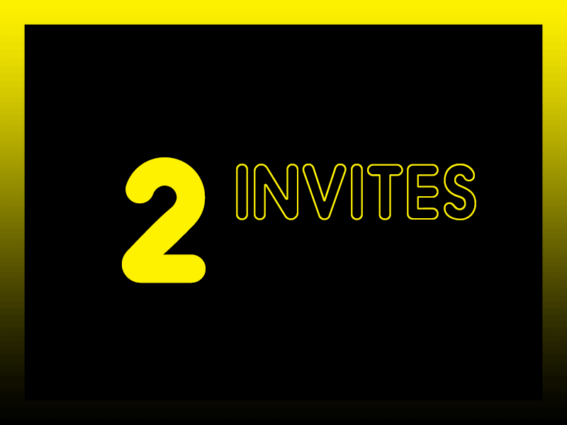 2 Invites gif invites trippy typography