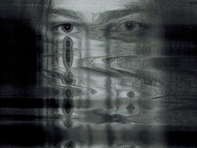 eyes eyes glitch scanned