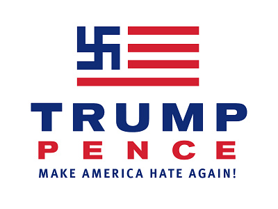 Trump/Pence Logo election hate politics trump typography