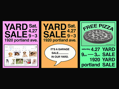Yardsale poster poster design yard sale