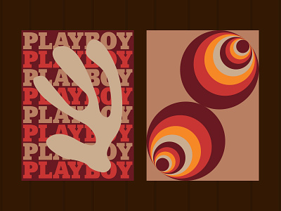 Posters 60s abstract playboy vintage