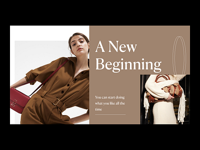 A New Beginning design fashion webdesign