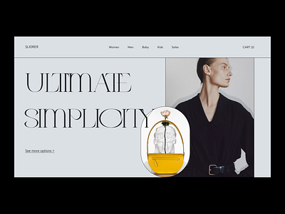 Fashion typesetting fashion ui design webdesign