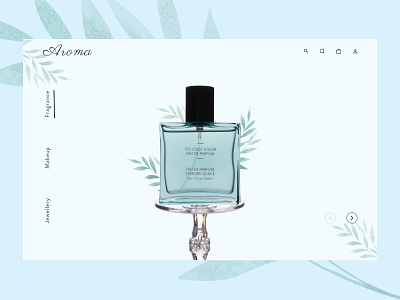 Aroma design figma perfume perfumes ui web website