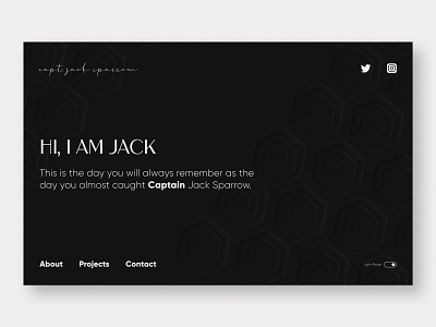 Portfolio Mockup Dark Mode