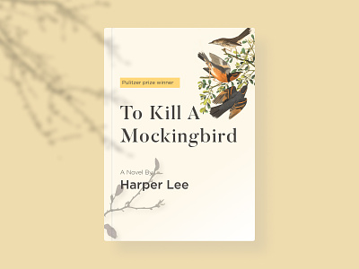 To Kill A Mocking Bird - Cover dribbbleweeklywarmup figma mockup