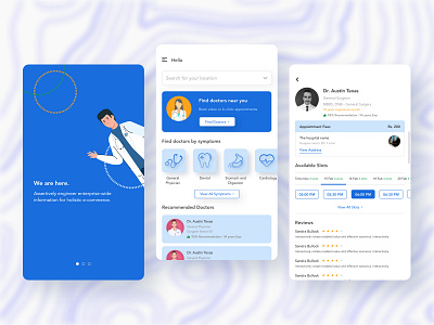Doctor Appointment App app appointment design doctor doctor app doctor appointment figma mockup ui ux