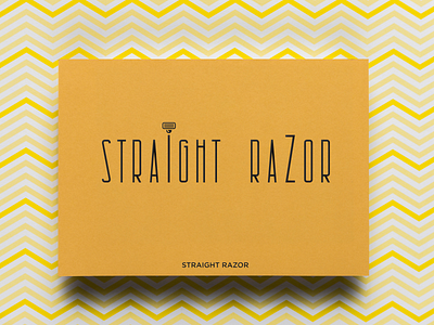 Straight Razor Logo illustration logo