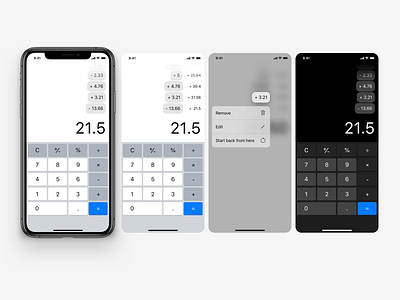 004 - Calculator calculator dailyui darkmode interaction design ios