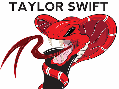 A representation of Taylor Swift’s reputation Stadium Tour adobe illustrator graphic design illustration pen tool poster reputation snake taylor swift