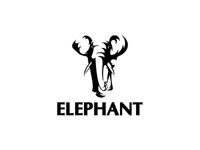 Elephant Logo abstract animal concept design element elephant graphic icon illustration isolated logo mammal nature shape sign silhouette symbol vector wild zoo