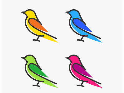 Bird animal art bird icon bird illustration bird logo coreldraw creative line art logodesign simple design smartlogo
