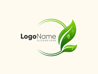 leaf branding company coreldraw creative design leaf logodesign nanas870 vector