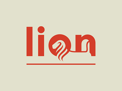 typography lion animal art art brand creative design illustration lion logo logodesign nanas870 typography vector