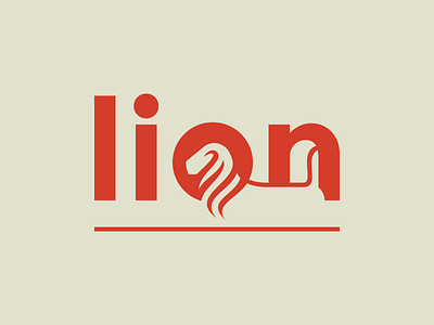 typography lion