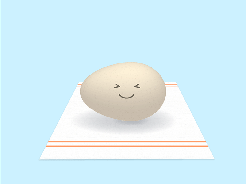 A Wobbly Egg animation character design flat vector web website