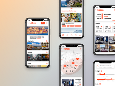 Travel Planner APP UI app branding design exploration flat travel app ui