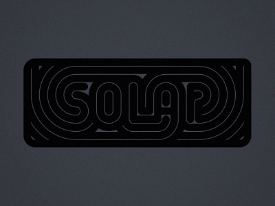 Solar flat illustration solar type typogaphy