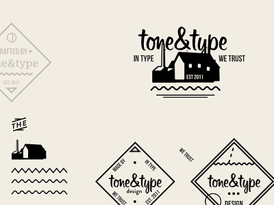 tonetype doodles badge sketch vector