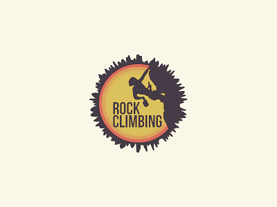 Activity Badge badge climbing illustration silhouette