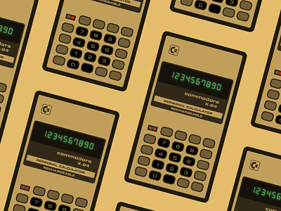 Commodore X-24 calculator commodore sketch switch vector vintage
