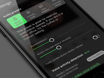 Settings screen app interaction ios mobile switch ui ux