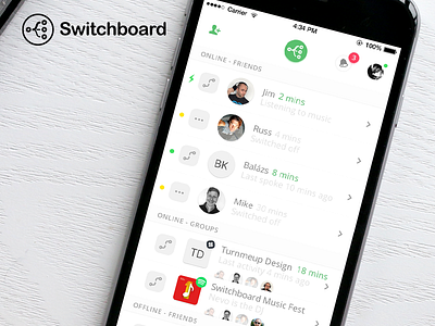 Switchboard App app chat communications ios iphone mobile music sketch voice