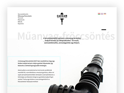 Website Redesign for Machining Company minimal swiss ui web website