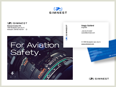 Simnest Branding aviation brand brand design branding business card logo typography