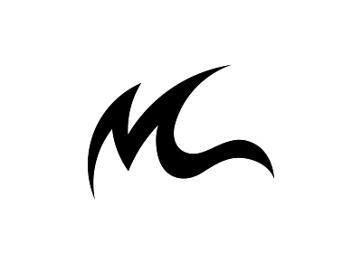 Surfer Logo, M + Wave concept Logo