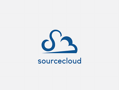 business technology base on cloud services logo concept bicycle blue branding and identity cloud computing cloud services logo concept minimalist modernism technology logo versatile logo