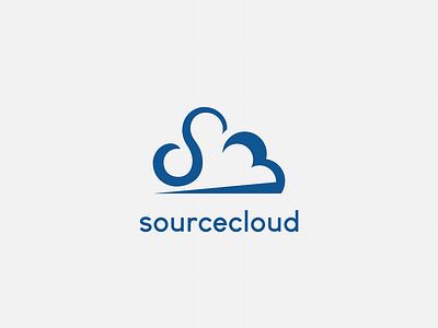 business technology base on cloud services logo concept