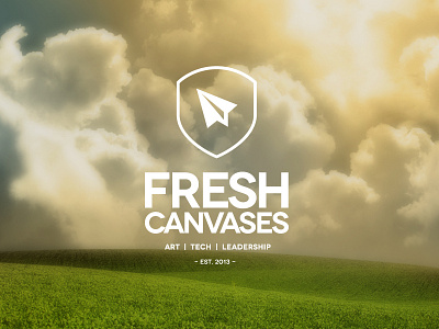 Fresh Canvases Academy v.2 branding hipster logo simplicity
