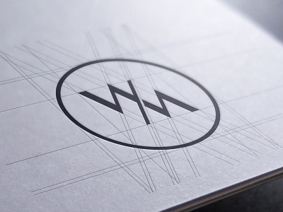 W & M Logo Design branding circle clean logo monogram retro simple